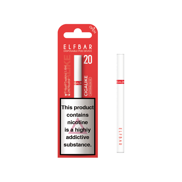 EXPIRED :: 20mg ELF Bar Cigalike Disposable Vape Pod 400 Puffs