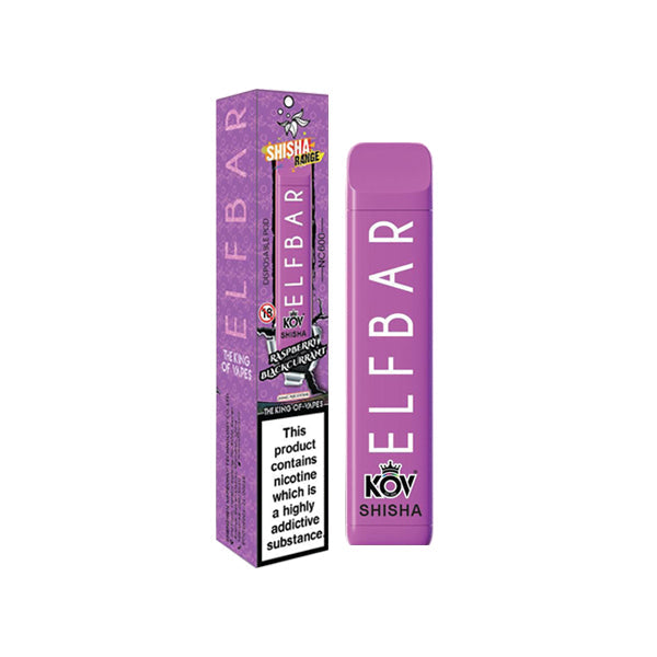 Expired :20mg Elf Bar Kov Shisha Range NC600 Disposable Vape Pod 600 Puffs