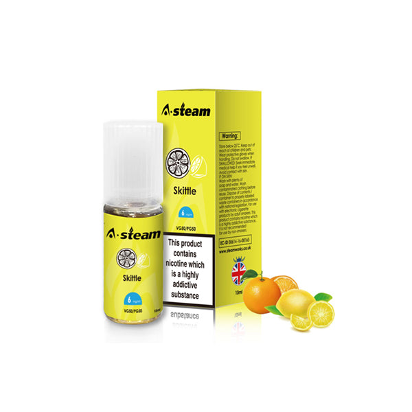 A-Steam Fruit Flavours 18MG 10ML (50VG/50PG)