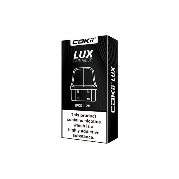 Cokii Lux Replacement Pods 2ml - 3 Pcs (0.6Ohm, 0.8Ohm, 1.0Ohm)