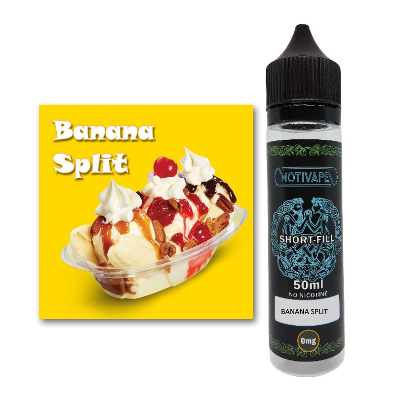 Banana Split - Shortfill (50ml eliquid)