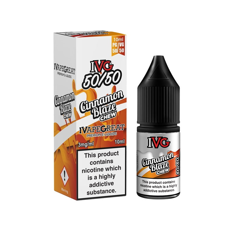 IVG 50:50 Range - Cinnamon Blaze (10ml)