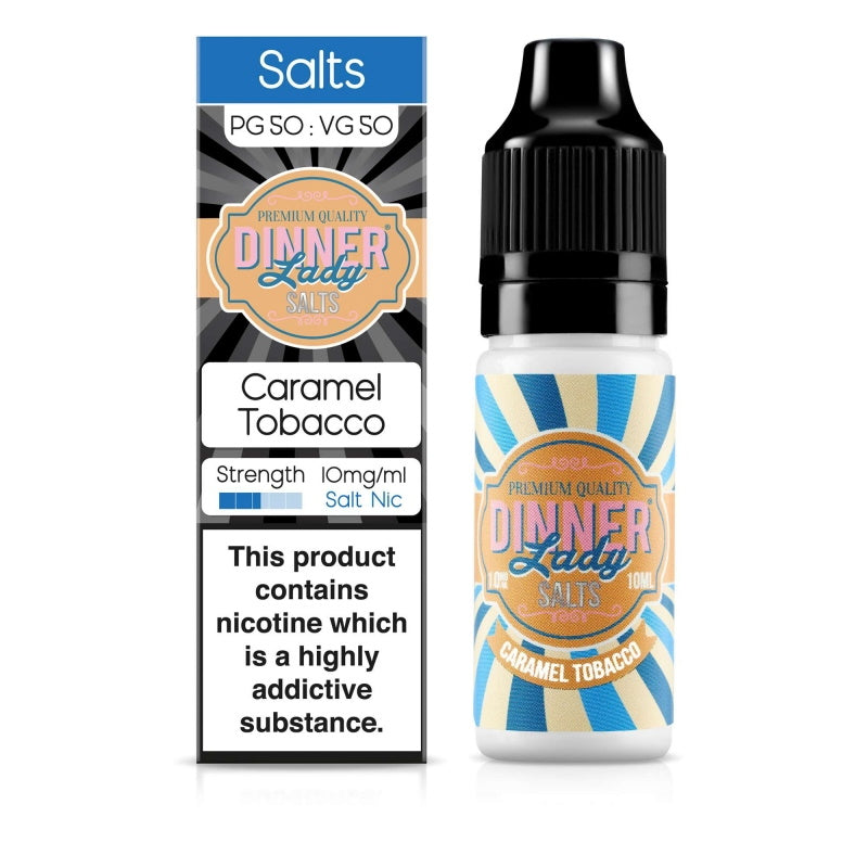 Dinner Lady Tobacco Range - Caramel Tobacco (10ml Nic Salts)