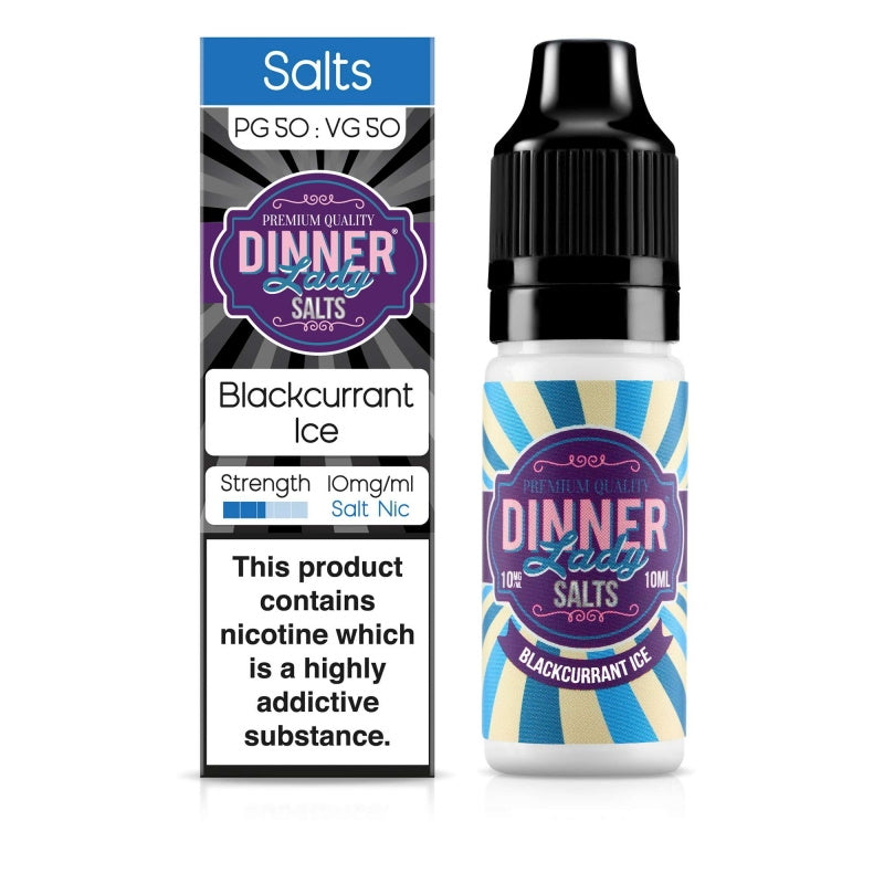 Dinner Lady Ice Range - Blackcurrant Ice (10ml Nic Salts)