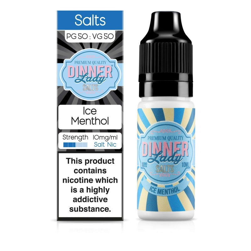 Dinner Lady Menthol Range - Ice Menthol (10ml Nic Salts)