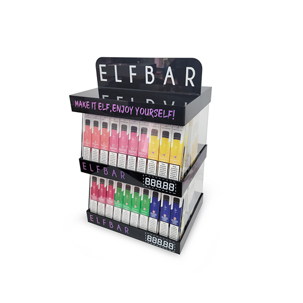 20mg Elf Bar Disposable 2 Tier Acrylic Display Unit