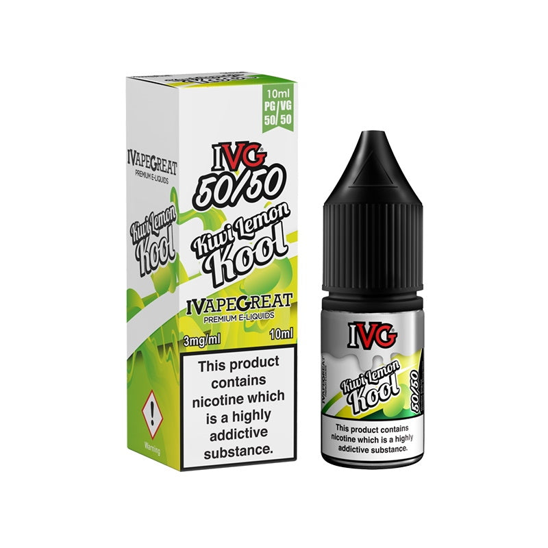 IVG 50:50 Range - Kiwi Lemon Kool (10ml)