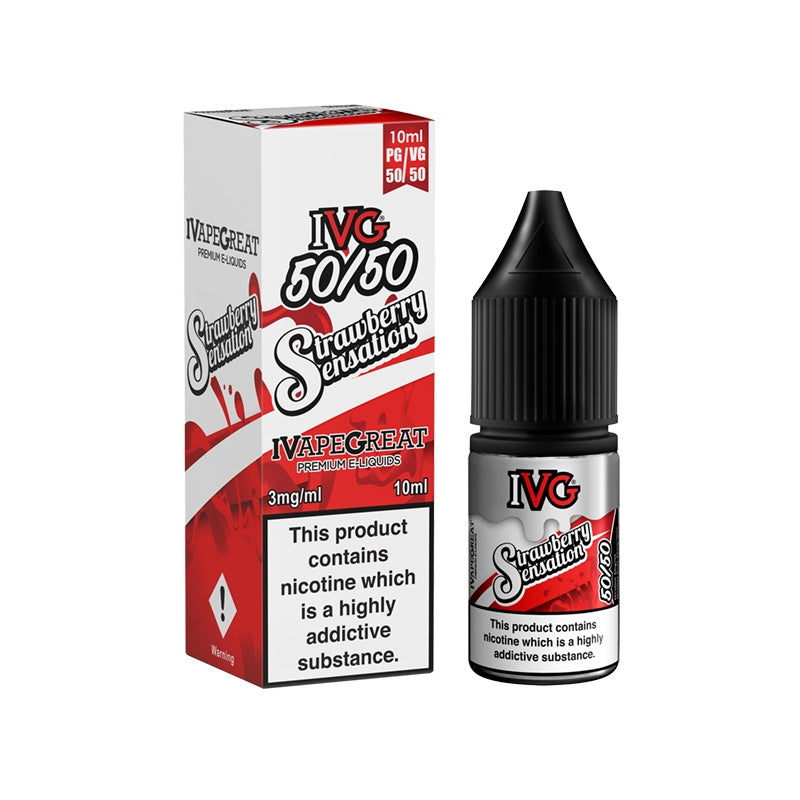 IVG 50:50 Range - Strawberry Sensation (10ml)